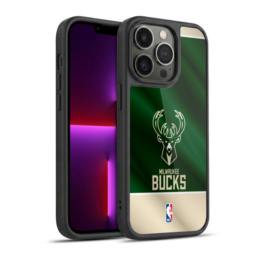 NBA Milwaukee Bucks Horizontal Banner Gel Armour Case For Apple iPhone 13 Pro