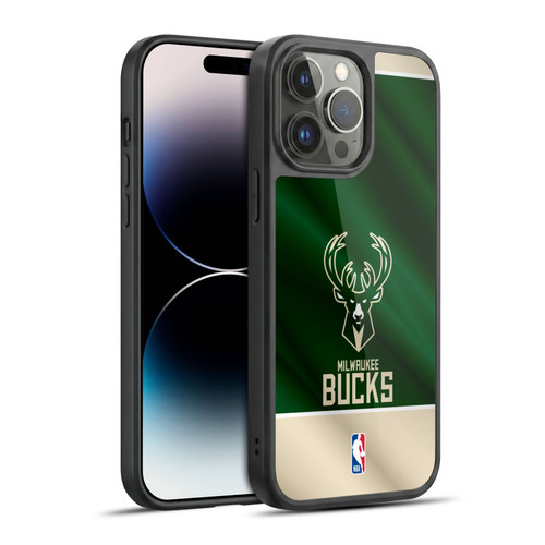 NBA Milwaukee Bucks Horizontal Banner Gel Armour Case For Apple iPhone 14 Pro Max