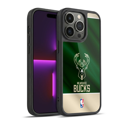 NBA Milwaukee Bucks Horizontal Banner Gel Armour Case For Apple iPhone 14 Pro