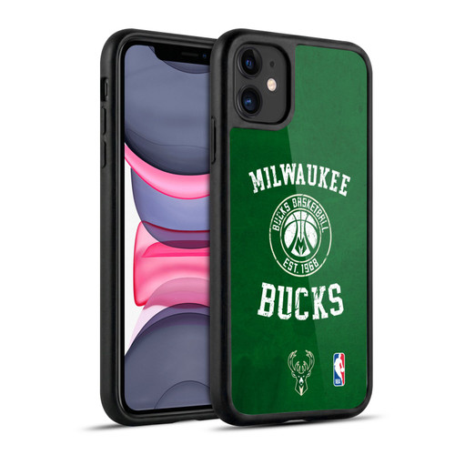NBA Milwaukee Bucks Distressed Gel Armour Case For Apple iPhone 11