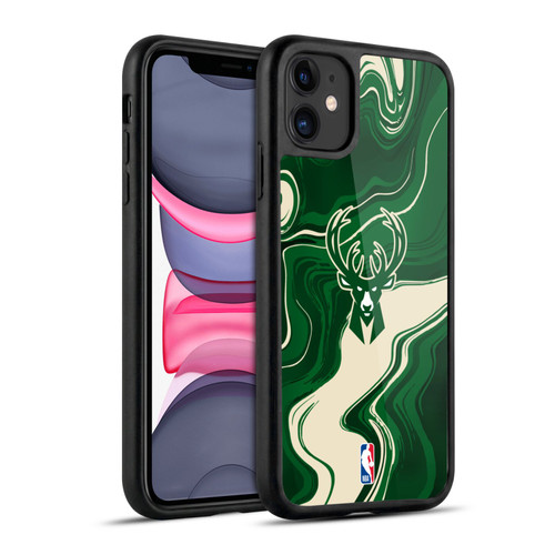 NBA Milwaukee Bucks Marble Agates Gel Armour Case For Apple iPhone 11