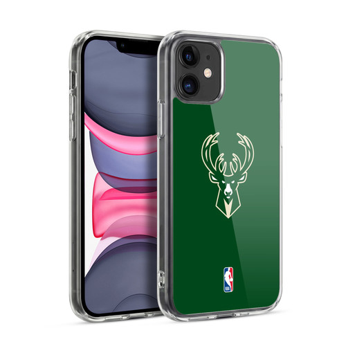 NBA Milwaukee Bucks Plain Soft Gel Case for Apple iPhone 11
