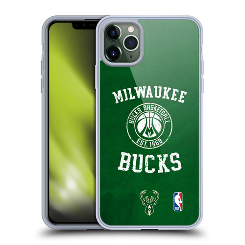 NBA Milwaukee Bucks Distressed Soft Gel Case for Apple iPhone 11 Pro Max & MagSafe