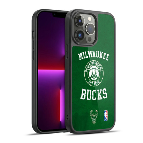 NBA Milwaukee Bucks Distressed Gel Armour Case For Apple iPhone 13 Pro Max
