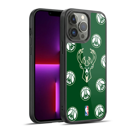 NBA Milwaukee Bucks Patterns Gel Armour Case For Apple iPhone 13 Pro Max