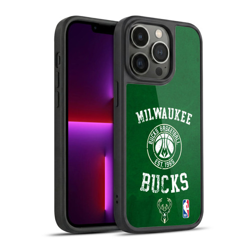 NBA Milwaukee Bucks Distressed Gel Armour Case For Apple iPhone 13 Pro