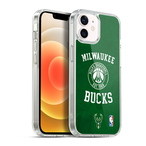 NBA Milwaukee Bucks Distressed Soft Gel Case for Apple iPhone 12 / iPhone 12 Pro & MagSafe