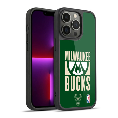 NBA Milwaukee Bucks Typography Gel Armour Case For Apple iPhone 13 Pro