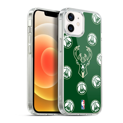 NBA Milwaukee Bucks Patterns Soft Gel Case for Apple iPhone 12 / iPhone 12 Pro & MagSafe