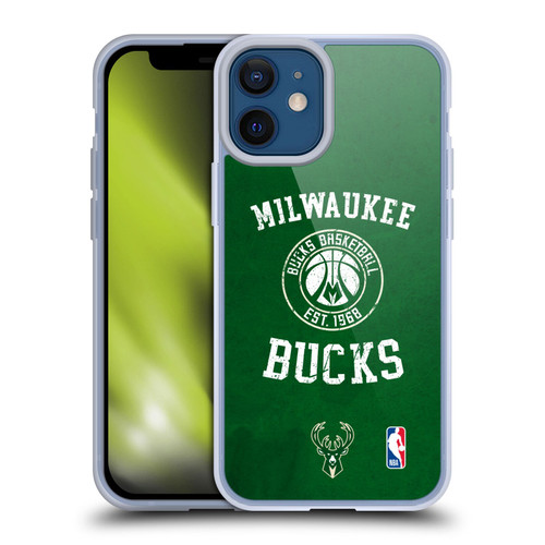 NBA Milwaukee Bucks Distressed Soft Gel Case for Apple iPhone 12 Mini & MagSafe