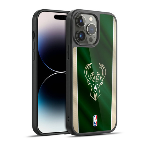 NBA Milwaukee Bucks Vertical Banner Gel Armour Case For Apple iPhone 14 Pro Max