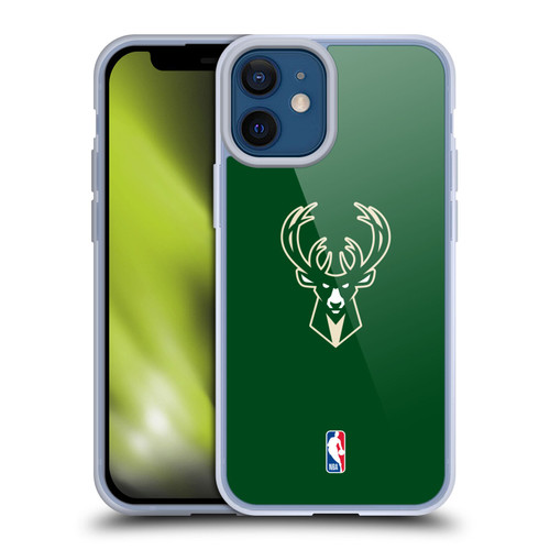 NBA Milwaukee Bucks Plain Soft Gel Case for Apple iPhone 12 Mini & MagSafe