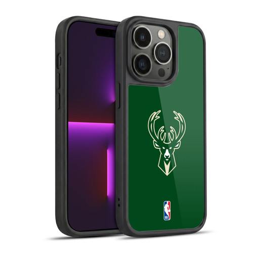 NBA Milwaukee Bucks Plain Gel Armour Case For Apple iPhone 14 Pro