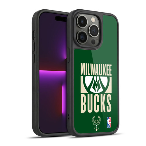 NBA Milwaukee Bucks Typography Gel Armour Case For Apple iPhone 14 Pro