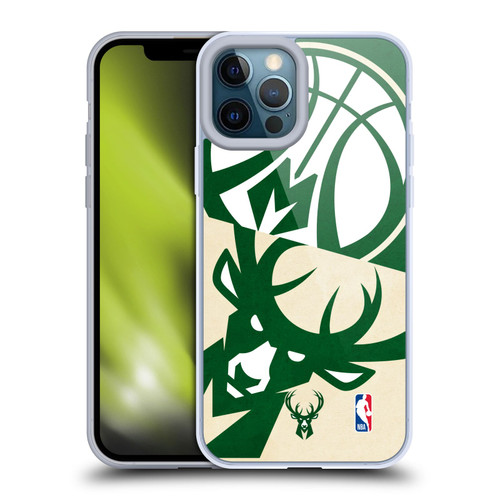 NBA Milwaukee Bucks Half Oversized Soft Gel Case for Apple iPhone 12 Pro Max & MagSafe