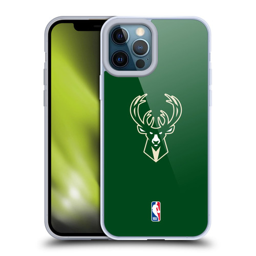 NBA Milwaukee Bucks Plain Soft Gel Case for Apple iPhone 12 Pro Max & MagSafe