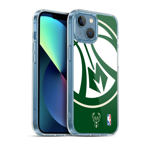 NBA Milwaukee Bucks Oversized Soft Gel Case for Apple iPhone 13 Mini & MagSafe