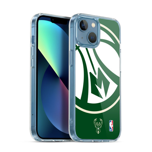 NBA Milwaukee Bucks Oversized Soft Gel Case for Apple iPhone 13 Mini & MagSafe
