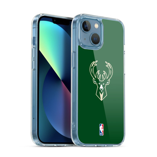 NBA Milwaukee Bucks Plain Soft Gel Case for Apple iPhone 13 Mini & MagSafe