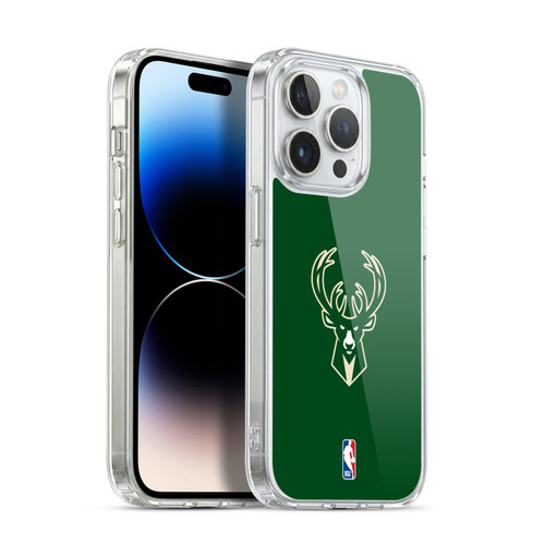 NBA Milwaukee Bucks Plain Soft Gel Case for Apple iPhone 13 Pro & MagSafe