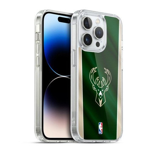 NBA Milwaukee Bucks Vertical Banner Soft Gel Case for Apple iPhone 13 Pro & MagSafe