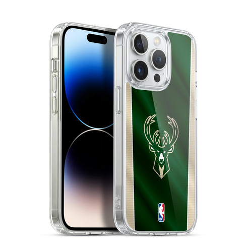 NBA Milwaukee Bucks Vertical Banner Soft Gel Case for Apple iPhone 13 Pro & MagSafe