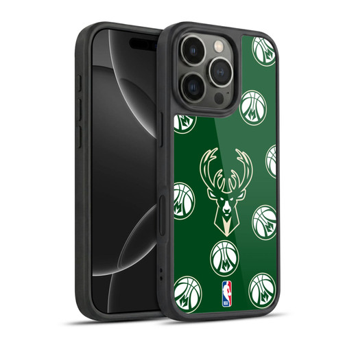 NBA Milwaukee Bucks Patterns Gel Armour Case For Apple iPhone 16 Pro