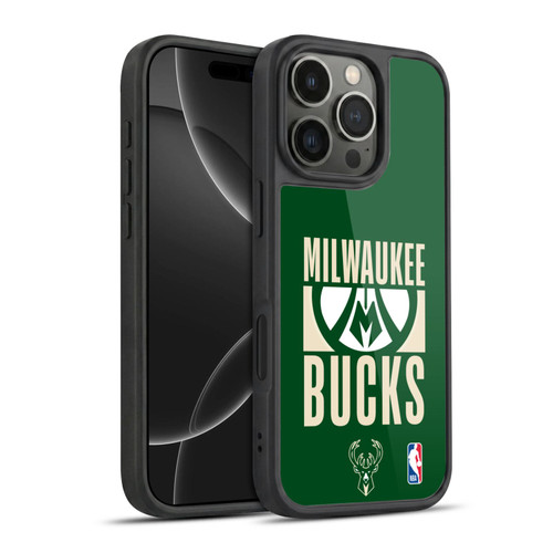 NBA Milwaukee Bucks Typography Gel Armour Case For Apple iPhone 16 Pro