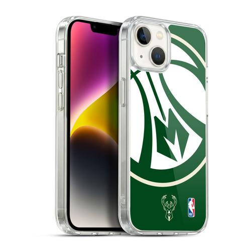 NBA Milwaukee Bucks Oversized Soft Gel Case for Apple iPhone 14 Plus & MagSafe