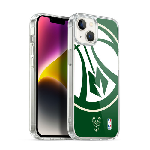 NBA Milwaukee Bucks Oversized Soft Gel Case for Apple iPhone 14 Plus & MagSafe