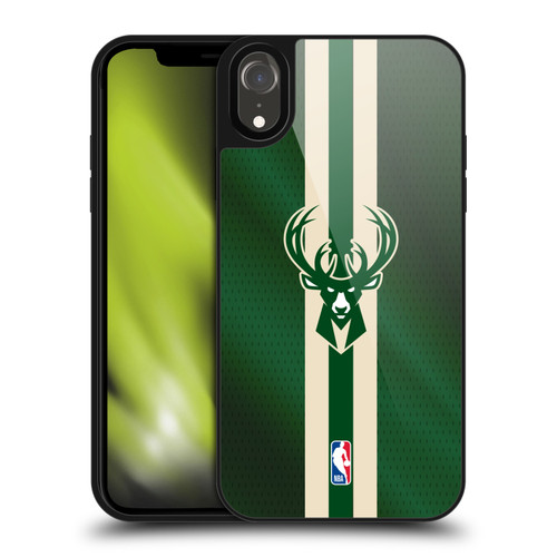 NBA Milwaukee Bucks Stripes Gel Armour Case For Apple iPhone XR