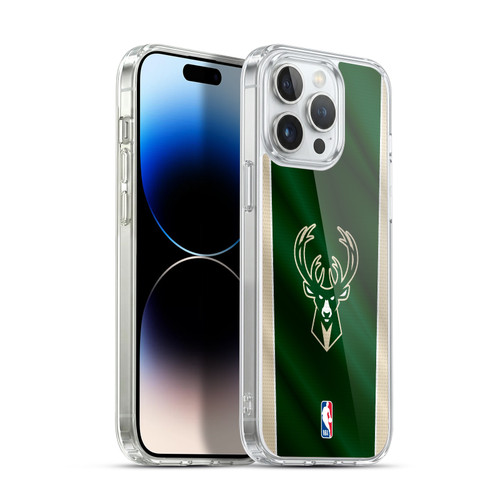 NBA Milwaukee Bucks Vertical Banner Soft Gel Case for Apple iPhone 14 Pro Max & MagSafe