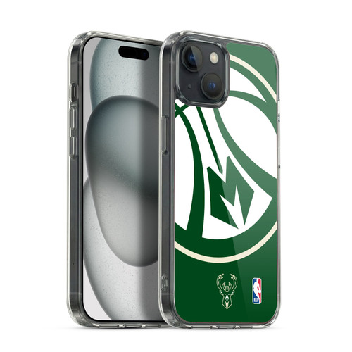 NBA Milwaukee Bucks Oversized Soft Gel Case for Apple iPhone 15 Plus & MagSafe