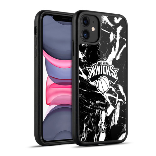 NBA New York Knicks Black Marble Gel Armour Case For Apple iPhone 11