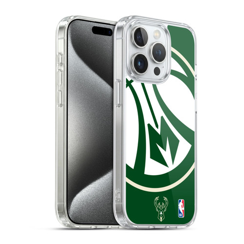 NBA Milwaukee Bucks Oversized Soft Gel Case for Apple iPhone 15 Pro & MagSafe