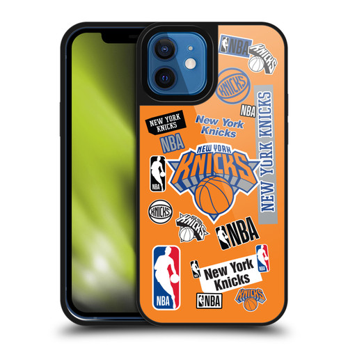 NBA New York Knicks Sticker Collage Gel Armour Case For Apple iPhone 12 / iPhone 12 Pro