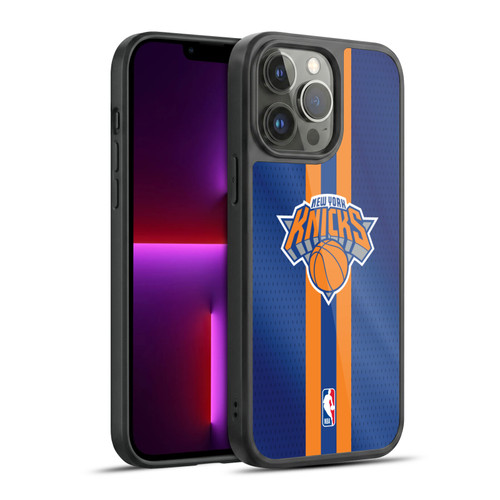 NBA New York Knicks Stripes Gel Armour Case For Apple iPhone 13 Pro Max