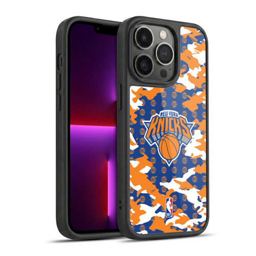 NBA New York Knicks Camouflage Gel Armour Case For Apple iPhone 13 Pro