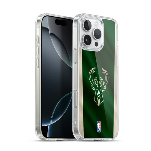 NBA Milwaukee Bucks Vertical Banner Soft Gel Case for Apple iPhone 16 Pro Max & MagSafe