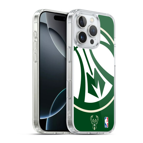 NBA Milwaukee Bucks Oversized Soft Gel Case for Apple iPhone 16 Pro & MagSafe