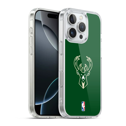 NBA Milwaukee Bucks Plain Soft Gel Case for Apple iPhone 16 Pro & MagSafe
