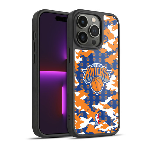 NBA New York Knicks Camouflage Gel Armour Case For Apple iPhone 14 Pro