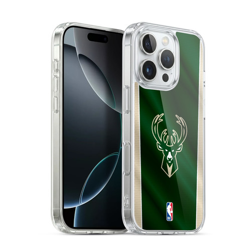 NBA Milwaukee Bucks Vertical Banner Soft Gel Case for Apple iPhone 16 Pro & MagSafe