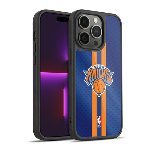 NBA New York Knicks Stripes Gel Armour Case For Apple iPhone 14 Pro