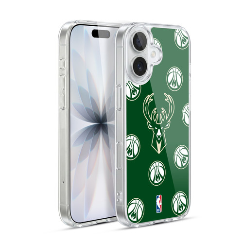 NBA Milwaukee Bucks Patterns Soft Gel Case for Apple iPhone 17