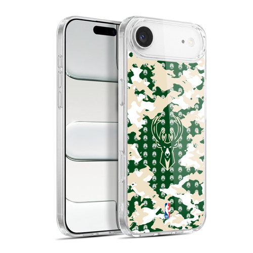 NBA Milwaukee Bucks Camouflage Soft Gel Case for Apple iPhone 17 Air