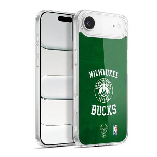 NBA Milwaukee Bucks Distressed Soft Gel Case for Apple iPhone 17 Air