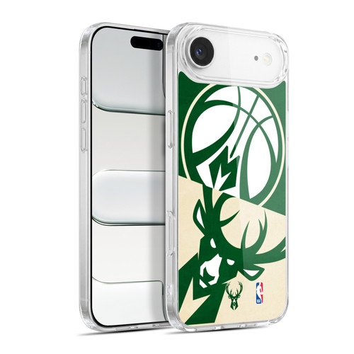 NBA Milwaukee Bucks Half Oversized Soft Gel Case for Apple iPhone 17 Air
