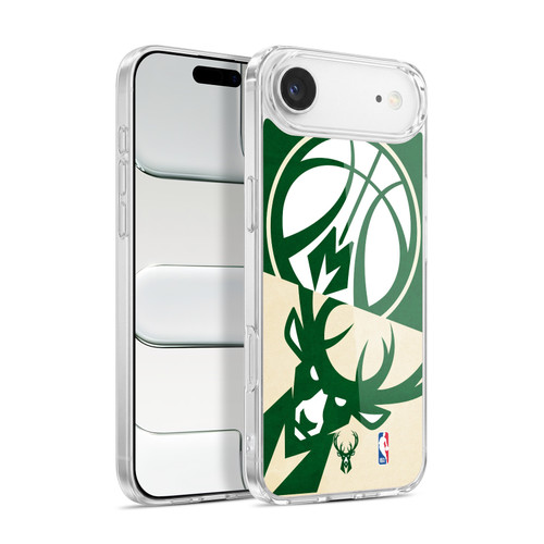 NBA Milwaukee Bucks Half Oversized Soft Gel Case for Apple iPhone 17 Air