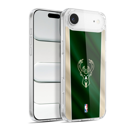 NBA Milwaukee Bucks Vertical Banner Soft Gel Case for Apple iPhone 17 Air